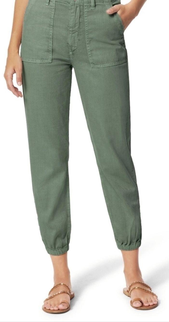 SEVEN7 UTILITY ARMY GREEN CARGO PANTS JOGGER STYLE SIZE 4 - Picture 11 of 14